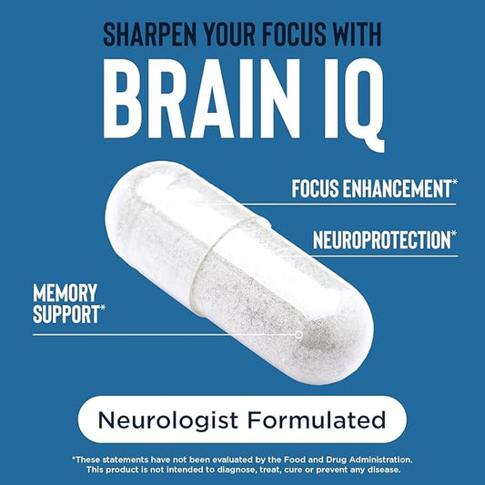 RELAXIUMยฎ Brain IQ Memory & Focus Support Capsules.