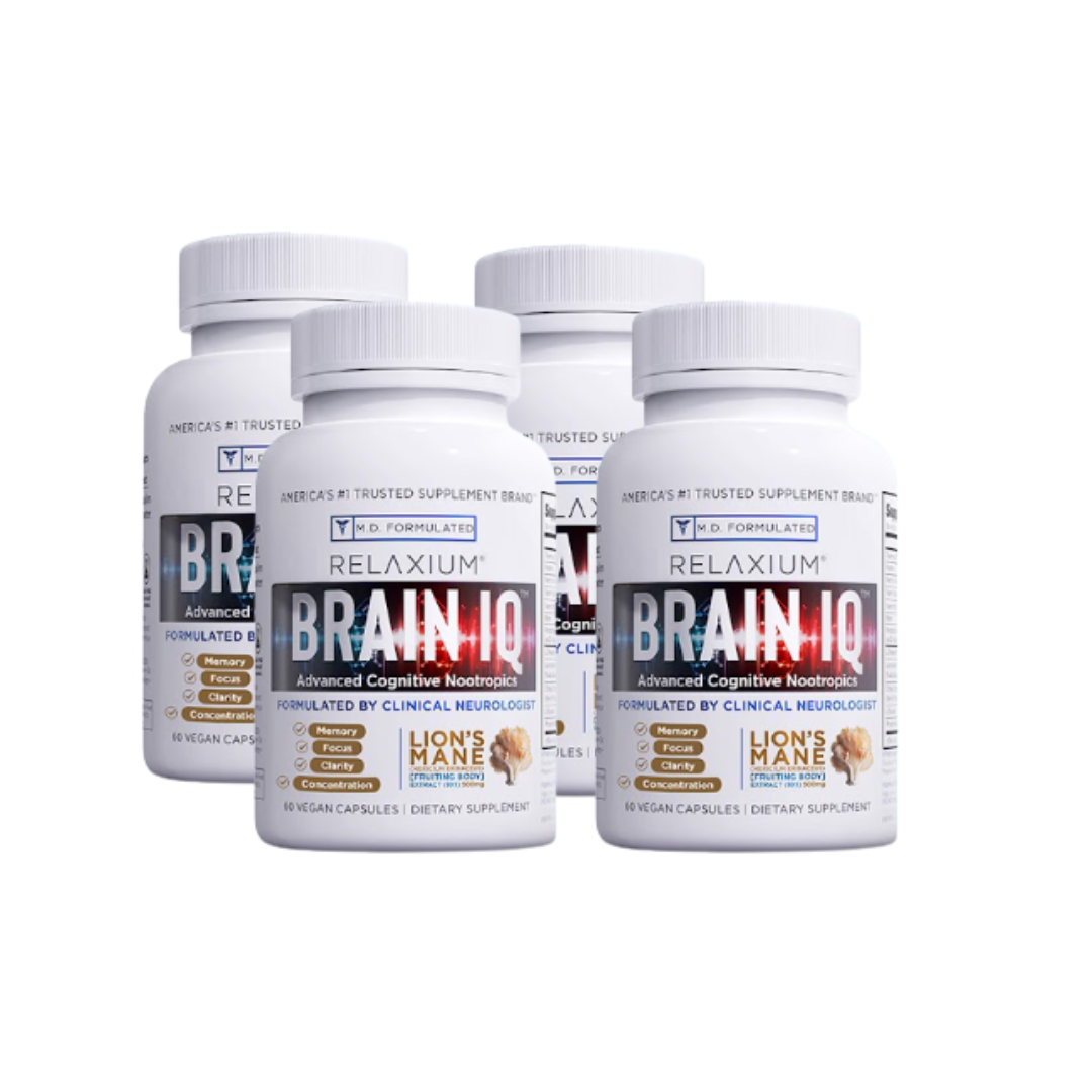 RELAXIUM® Brain IQ Memory & Focus Support Capsules.