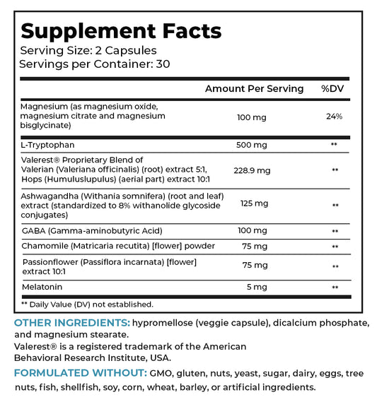 RELAXIUM® Sleep - Deep Rest & Recovery Support Capsules