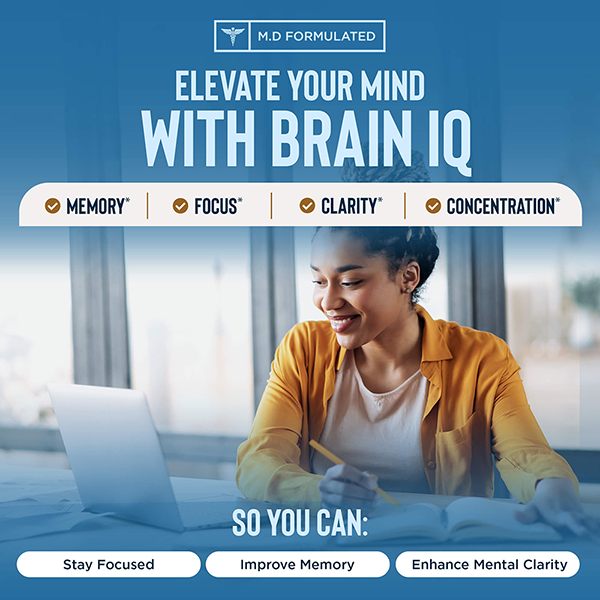 RELAXIUM® Brain IQ Memory & Focus Support Capsules.