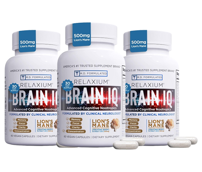RELAXIUM® Brain IQ Memory & Focus Support Capsules V3