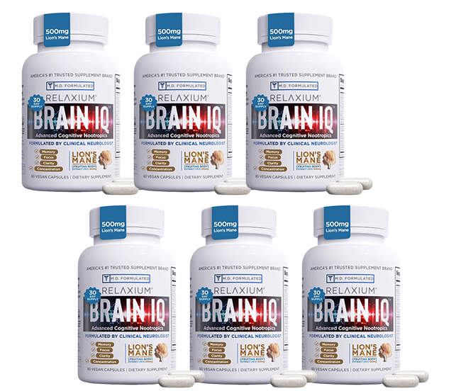 RELAXIUM® Brain IQ Memory & Focus Support Capsules V3