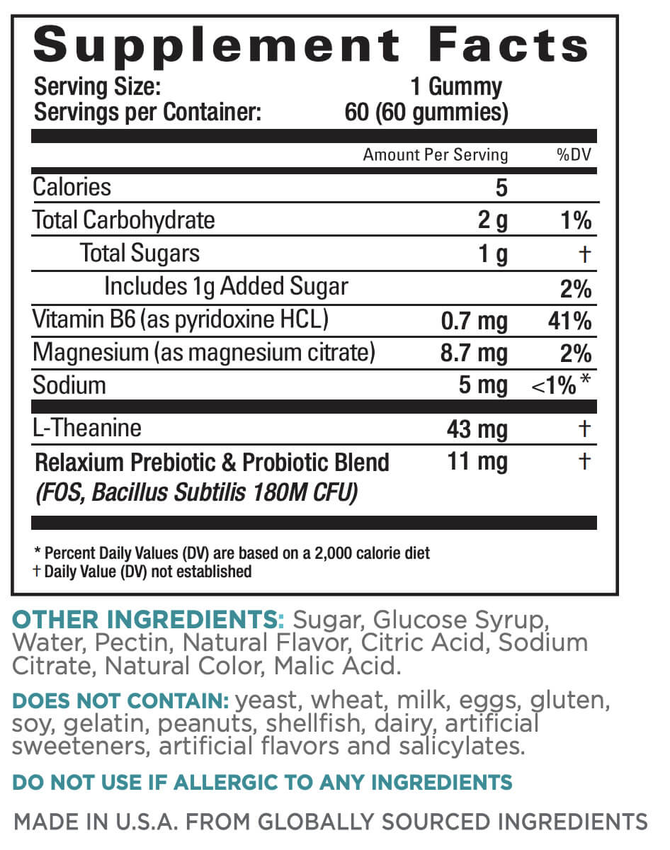RELAXIUM® CalmQuick Gummies