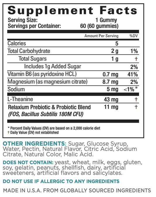 RELAXIUM® CalmQuick Gummies