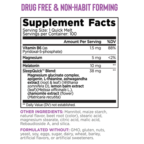 Relaxium Sleep Quick Maximum Strength Melts